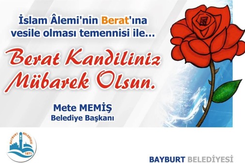 Belediye Başkanımızın "Berat Kandili" Mesajı
