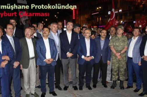 Maliye Bakanı Ağbal ve Milletvekili Kavcıoğlu Milli İrade Nöbeti İçin Bayburt’ta..