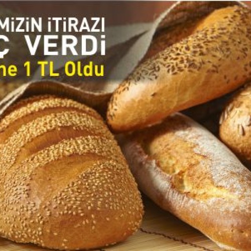 Ekmek Yeniden 1 TL..