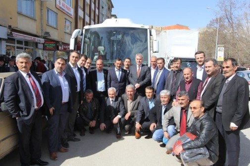 Cumhurbaşkanlığı Sarayı'na Uğurlandılar